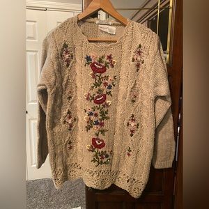 Bobbie Brooks Hand-Knit Vintage Sweater
